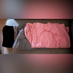 Bundle Of 5 Plus Size Women’s Comfy Around The House Pajama Pants & Shirts 2x 3x